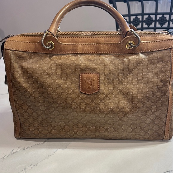 Celine Handbags - Celine Tan and Brown Women's Briefcase